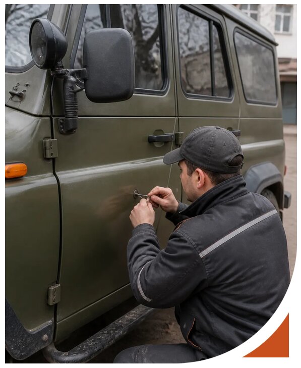 Профессиональное вскрытие автомобиля УАЗ без повреждений в Ступине